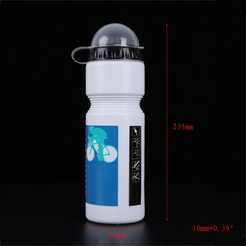

750ml Water Bottle PE Bicycle Cycling Camping Portable Sports Outdoor MTB Bike Food Grade Plastic Kettle Water Bottle