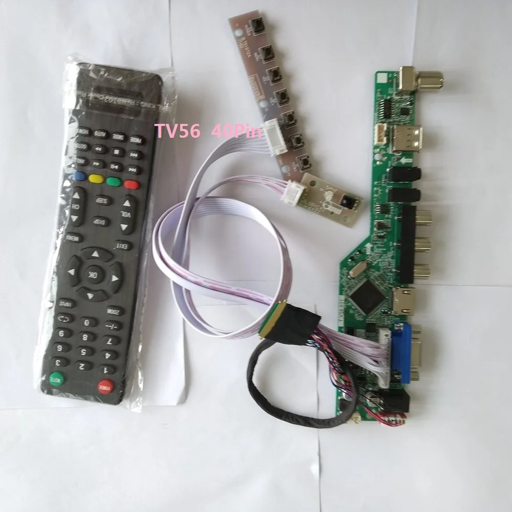 

kit for LTN173KT03 TV AV Panel Screen LCD LED VGA remote 1600X900 USB HDMI 40pin LVDS 17.3" Controller driver board