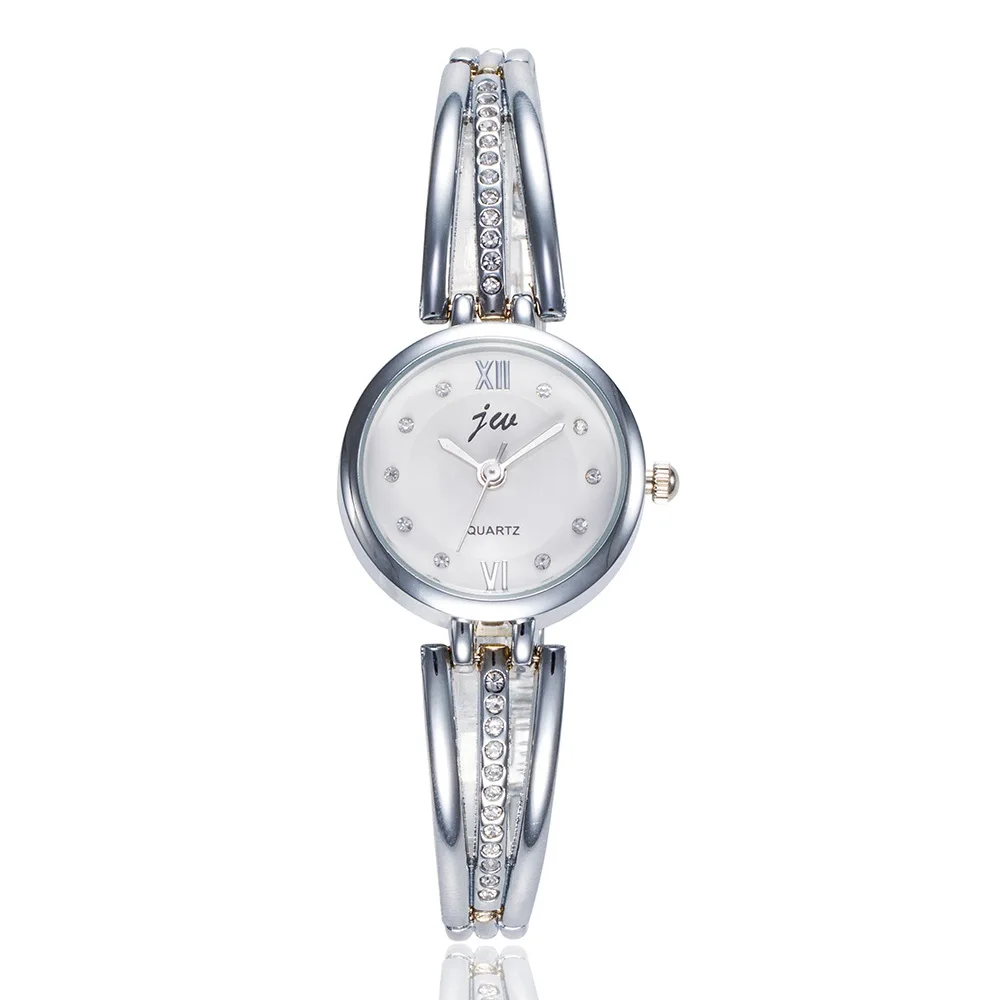 2018 hot sell alloy water drill woman Watch Silver and rose gold concise delicate women's wrist watch students Quartz | Наручные часы