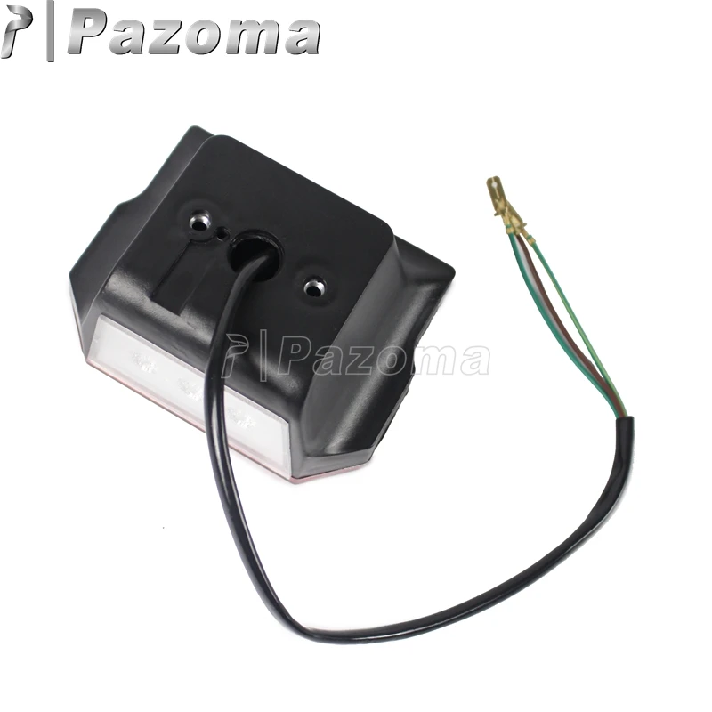 12V мотоцикл светодиодный фонарь светильник красный задний W/Белый номерной знак