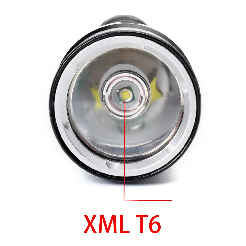 Водонепроницаемый светодиодный фонарик для подводного плавания XML T6 100 лм мощный