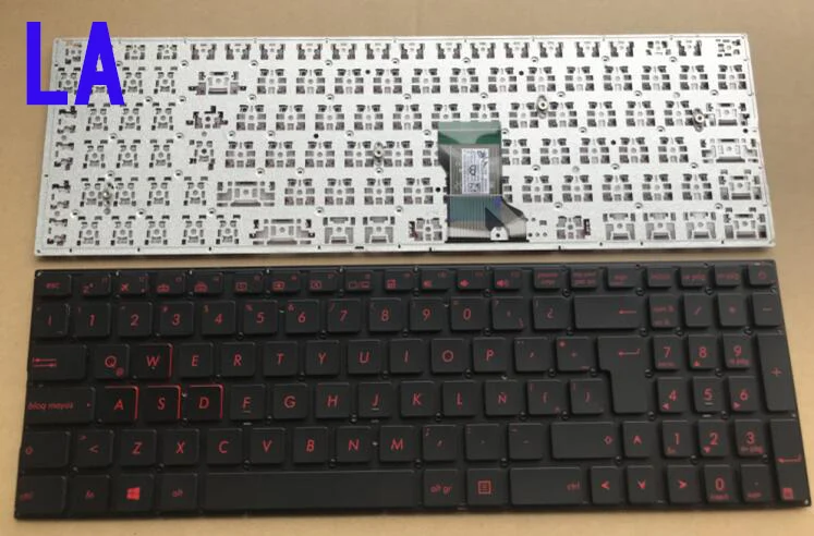 Темно-зеленый Новая клавиатура для ASUS N501 UX52V UX52 ux522a UX52VS UX501 Испанский/Венгерский/арабский/Италия/русский/Таиланд/США/Корейский/GR/NE/BUL - Цвет: Темно-зеленый