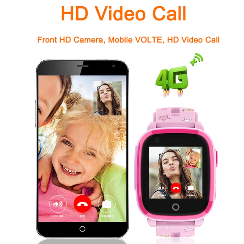 Smart Watch 4G for Child IP67 Waterproof GPS WIFI Postioning SOS Wechat Remote Monitor Smartwatch with Camera Support SIM card |