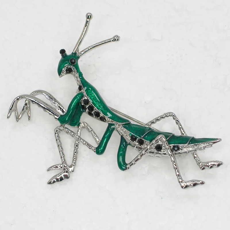 Брошь Mantis с черной эмалью бритья C735 H|pin brooch|brooches blackrhinestone pins |