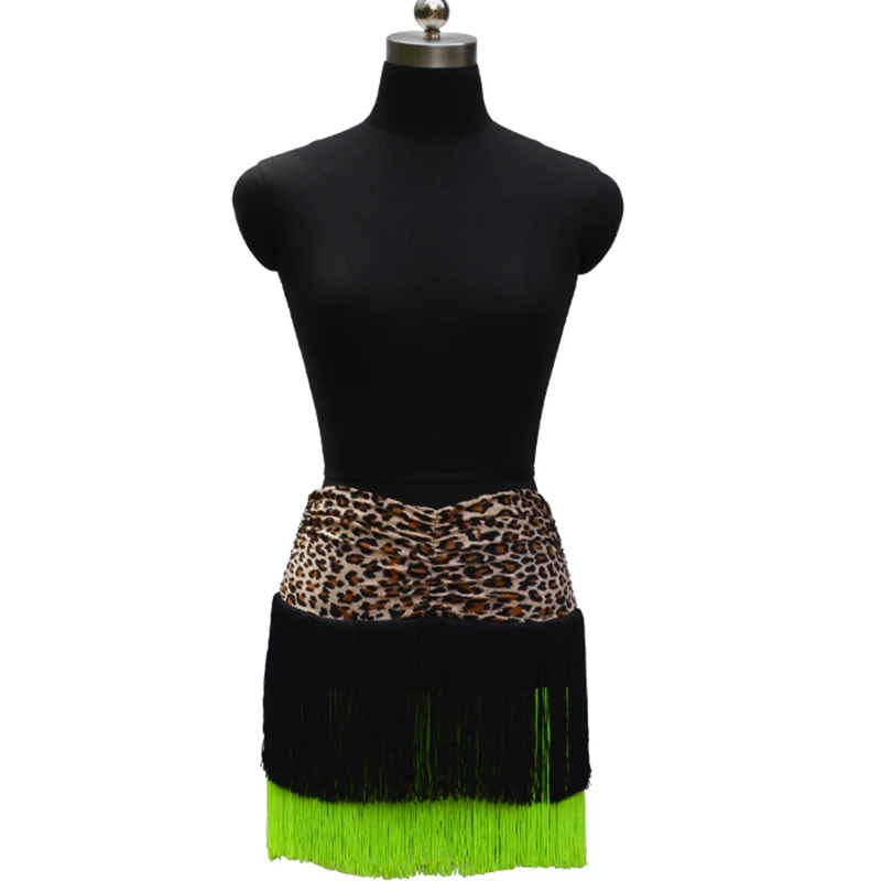 Женская юбка для латиноамериканских танцев из спандекса с кисточками лето 2018 |