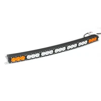 marloo car accessories 210w amber white double color curved single row led light bar for truck