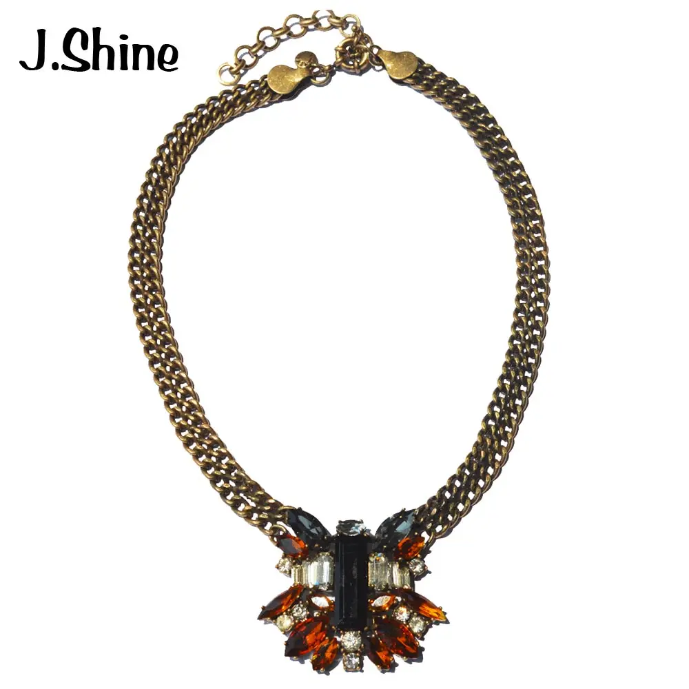 JShine ограниченное количество винтажное золотое ожерелье чокер с цепочкой из