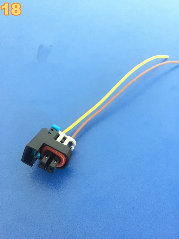 

Car Fuel injector nozzle metering unit valve common rail pressure inlet pressure sensor plug Connector with wire