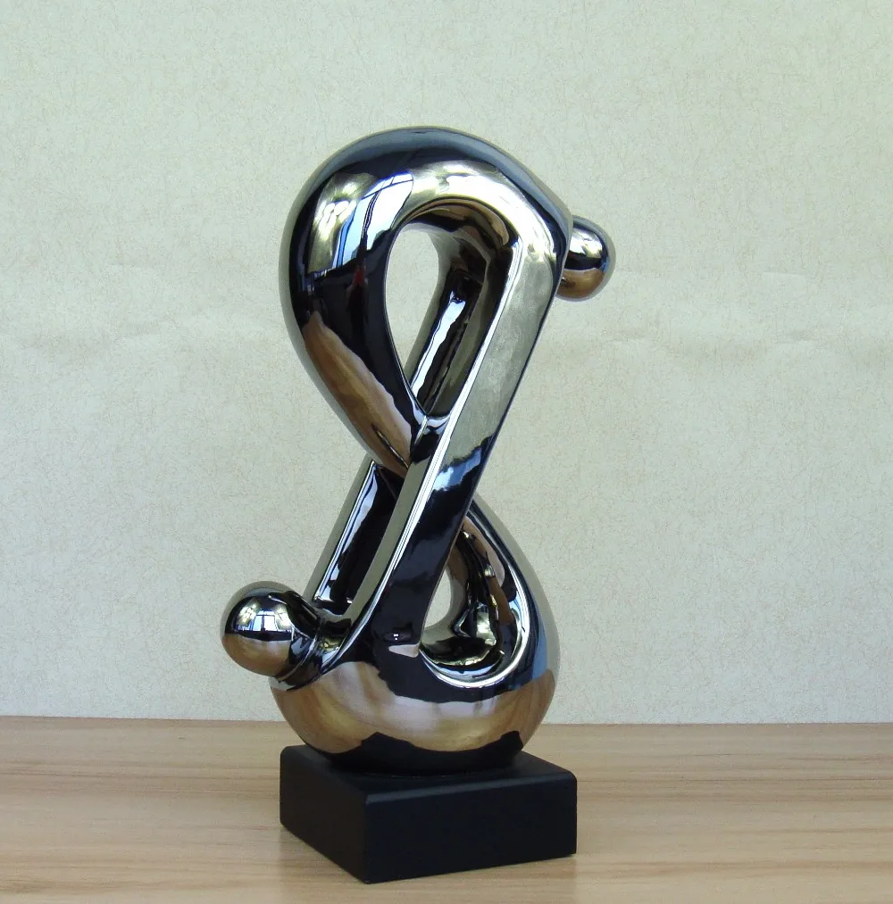 Статуэтка из фарфора Asbtract фигурка влюбленных гальванизированная керамика