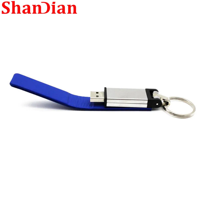 Флэш карта памяти SHANDIAN рекламная leather флэш usb 32 ГБ 16 8 4 Гб креативный модный