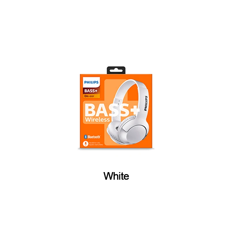 SHB3075-wt Philips SHB3075 беспроводные наушники Bluetooth соединение регулятор громкости гарнитуры с микрофоном литий-полимерный для мобильного телефона - Цвет: SHB3075-wt