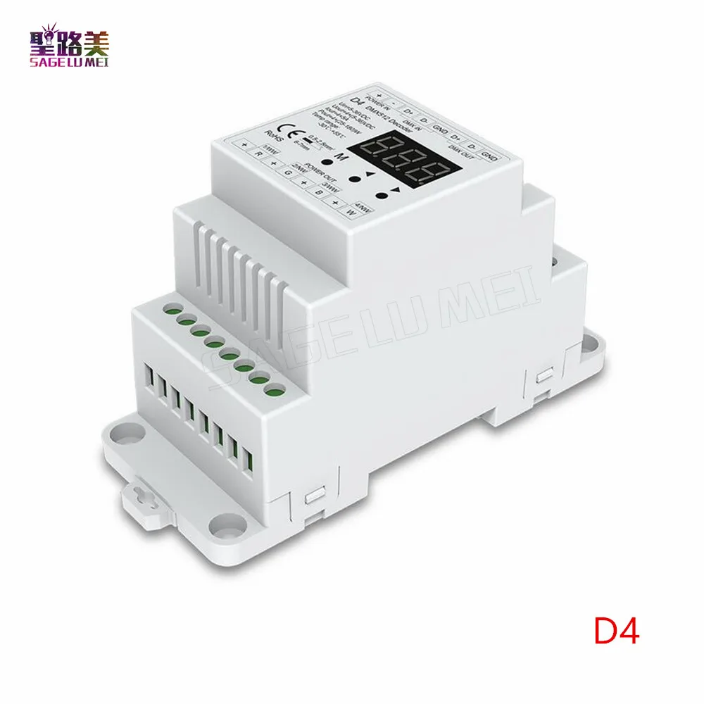 DC5V 12 В 24 36 4CH ШИМ постоянное напряжение/постоянного тока CC CV dmx декодер DMX512