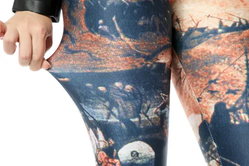 Винтажный мира конец света сценарии цифровая печать сексуальный леггинсы для