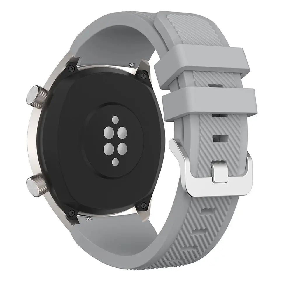 gray Ремешок группы аксессуары для huawei часы GT Спортивные наручные часы для samsung gear s3 frontier классический smartwatch 22 мм силиконовый - Цвет ремешка: gray