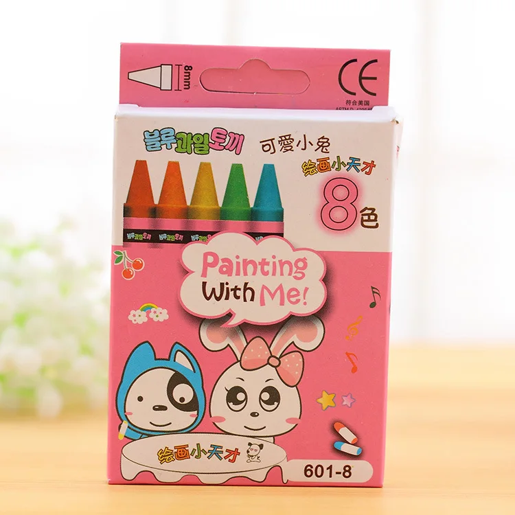 Милый принт с животными красочные нетоксичные карандаши масляные краски кисть