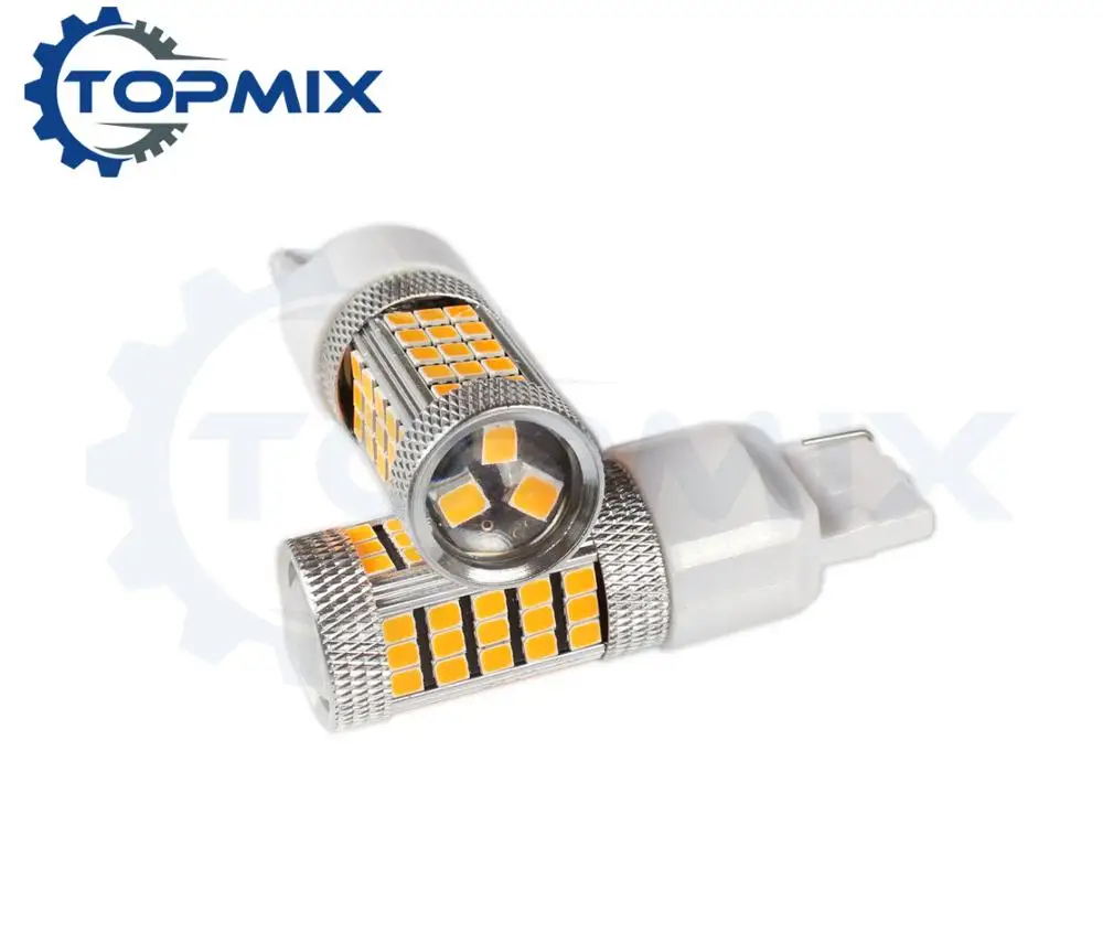 2шт T20 W21W 7440 63 smd 2835 Светодиодный автомобильный тормозной светильник лампа WY21W