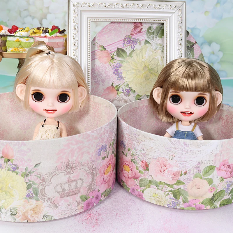 ICY blyth кукла матовое лицо белая кожа золото короткие прямые волосы костюм куклы с зубами губы брови 30 см DIY BJD SD подарок