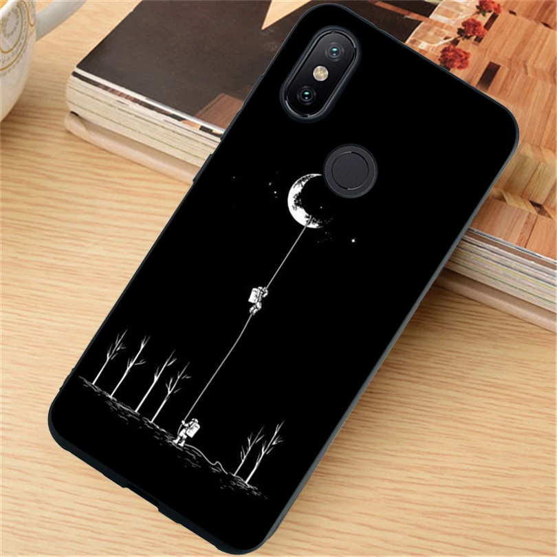Silicone Painted Slim Soft TPU Back Phone Cases For Xiaomi Mi 8 A1 A2 5X 6X Water Resistant Misty Forest Cover Skin DYee |