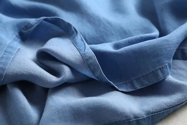 Летнее женское джинсовое платье из Tencel, плиссированное мини-платье без рукавов с высокой талией, мягкое джинсовое платье, короткое джинсовое пляжное платье свободного кроя