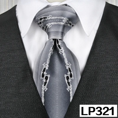 LP321 Классические разноцветные мужские галстуки с геометрическим рисунком Пейсли, шелк,, уникальные, ручная работа - Цвет: LP321