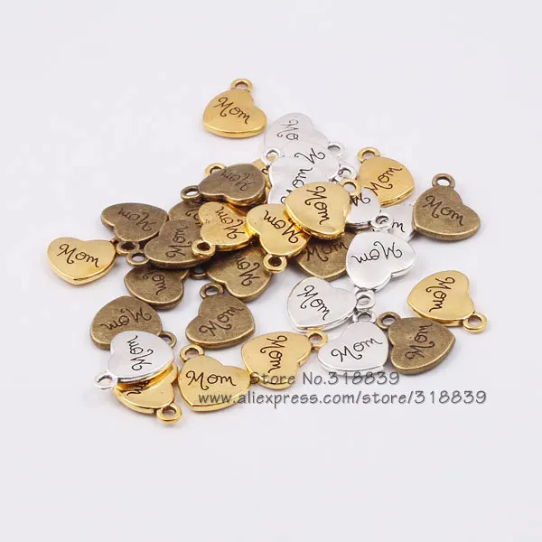 Винтажные Трендовые Сердца Из Сплава Металла и Цинка Материнские Амулеты С