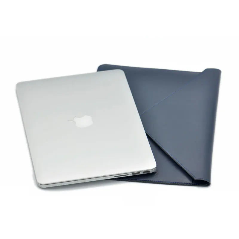 Laptop Bag Case Microfiber Leather Sleeve For MacBook Pro Retina & Air 12 13 14 15 16 Dual Pocket Envelope Style images - 6