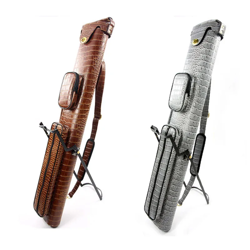 Cuppa Standing 6 Holes Pool Cue Cases Billiard Accessories With Stents Brown Silver Color China |