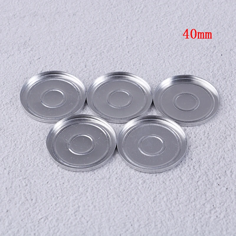 40MM 5/10 шт. Алюминий круглый макияж пополнения чернил для тортов DIY Тени для век пигмент Палетка пудры чехол пустой контейнер для хранения косметики Инструменты - Цвет: 40MM