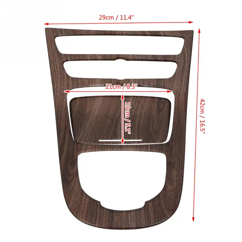 Walnut Brown Wood 1 пара консоли Шестерни Панель рамки консоли панельная Накладка для коробки передач Накладка для Mercedes Benz e-класс W213 Новое поступление - Название цвета: Walnut Brown Wood