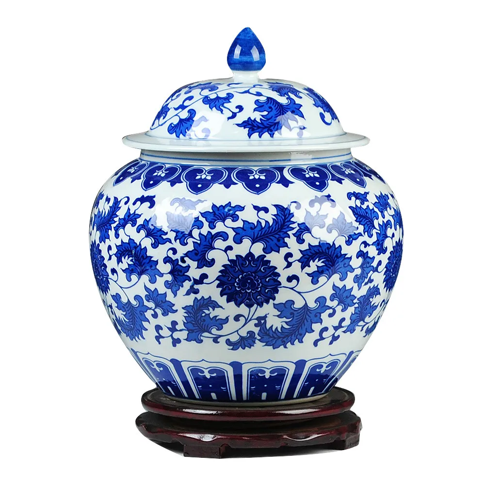 Классические китайские синие и белые баночки античная фарфоровая коллекция