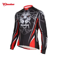 tasdan sportswear cycling jerseys custom long sleeve tiger cycling jersey wear bicycle clothing mens online