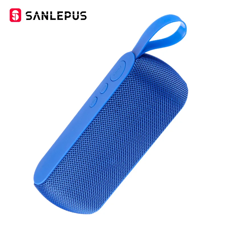 SANLEPUS HIFI Портативный беспроводной Bluetooth динамик стерео Саундбар TF fm-радио музыкальный сабвуфер Колонка динамик s для компьютера телефона - Цвет: Синий