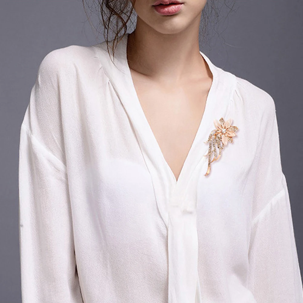 Элегантные Броши с хризантемами ретро сплав Банкетная брошь для свадебного