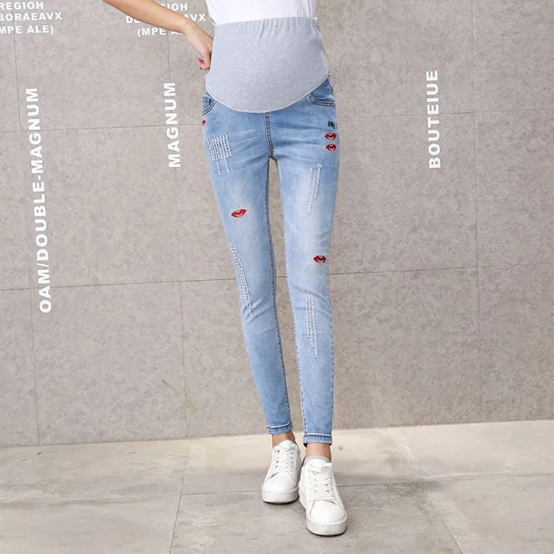 Одежда для беременных обтягивающие брюки Беременность Каприс Брюки женщин Gestante