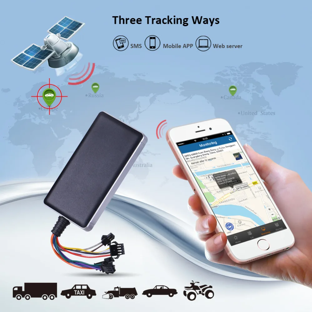 Автомобильный GPS трекер антена GSM антенна GT06N Поддержка Google Map Link 9 36 в отключение