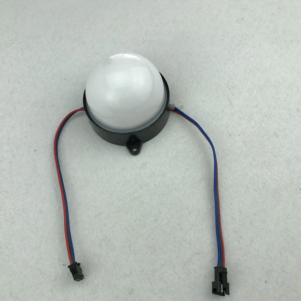 80 мм Диаметр DC24V WS2811 IC IP68 адресуемый 2 88 Вт (12 светодиодов) RGB полный цвет молочный