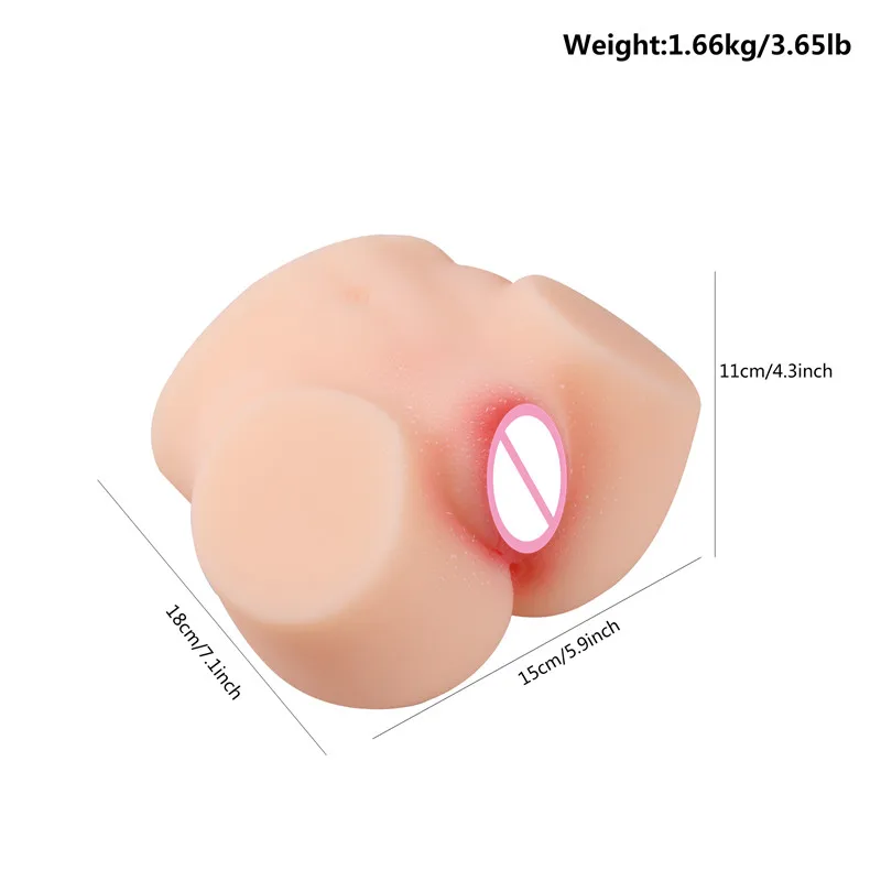 

3D Big Ass Plump Butt Soft TPE Sex Dolls Realistic Vaginas & Anus for Male Masturbators Toys Sex Products for Men D4-1-153