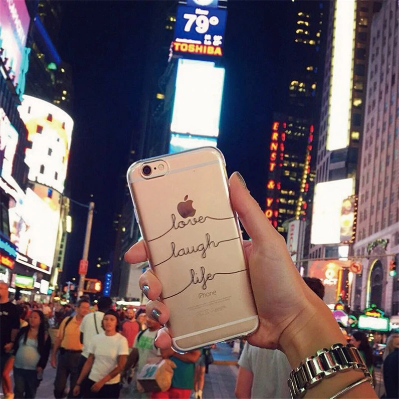 Уникальный Модный чехол для iPhone 7 из прозрачного мягкого ТПУ iPhone8 Plus 6 6S 5S