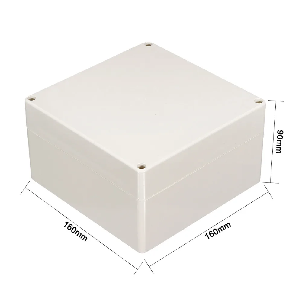 Uxcell Пластик IP65 Водонепроницаемый распределительная коробка DIY наружный Электрический шкаф кабель филиал чехол 158x90x40 мм проводной коллектор Коробки
