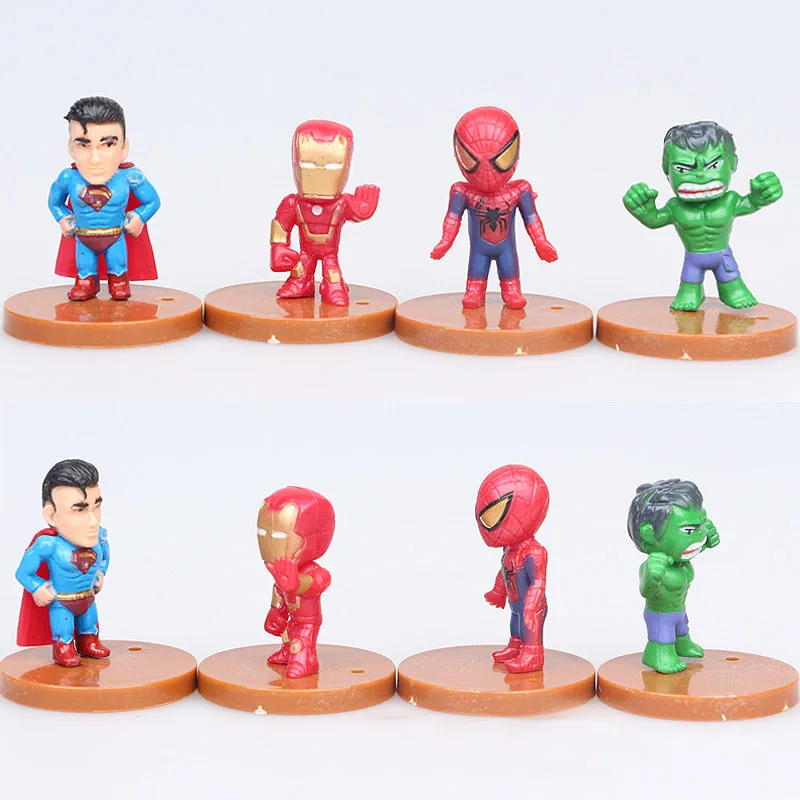 Мстители Super Hero фигурку игрушки горячей фильма мстители человек-паук Бэтмен Ironman