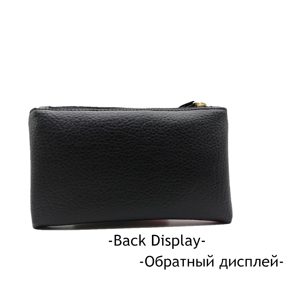 Новинка 2019 черные красные мужские и женские кошельки из искусственной кожи
