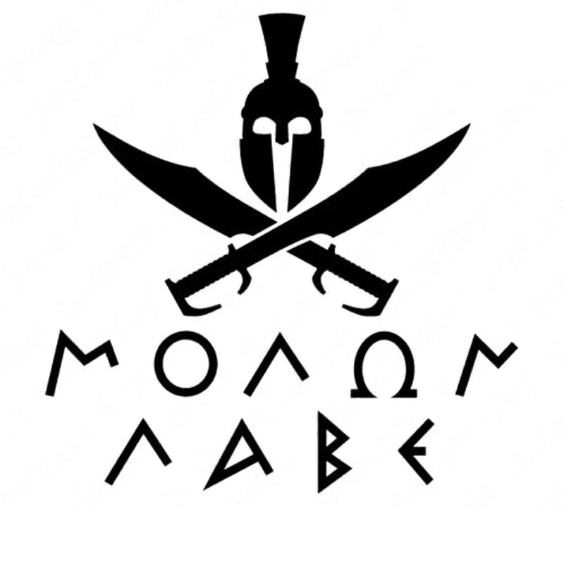2 шт. 15CMX15CM Momon LABE Spartan меч шлем Личность аксессуары для мотоциклов Автомобильные