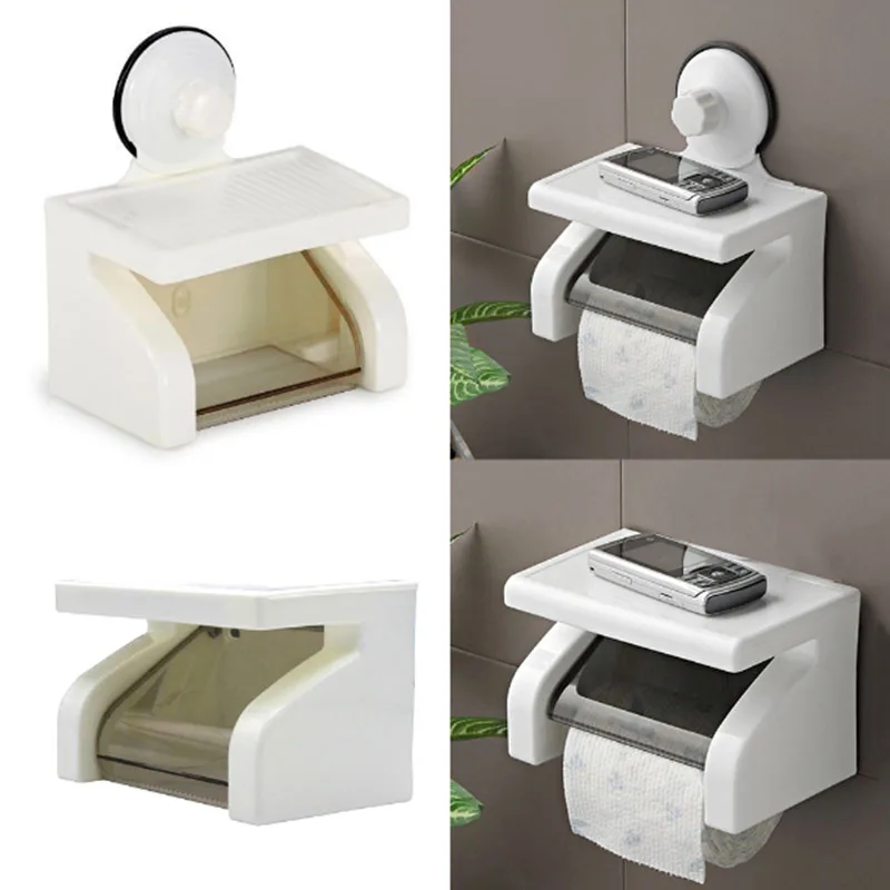 Toliet ролл Бумага держатель сильный всасывания настенные Водонепроницаемый