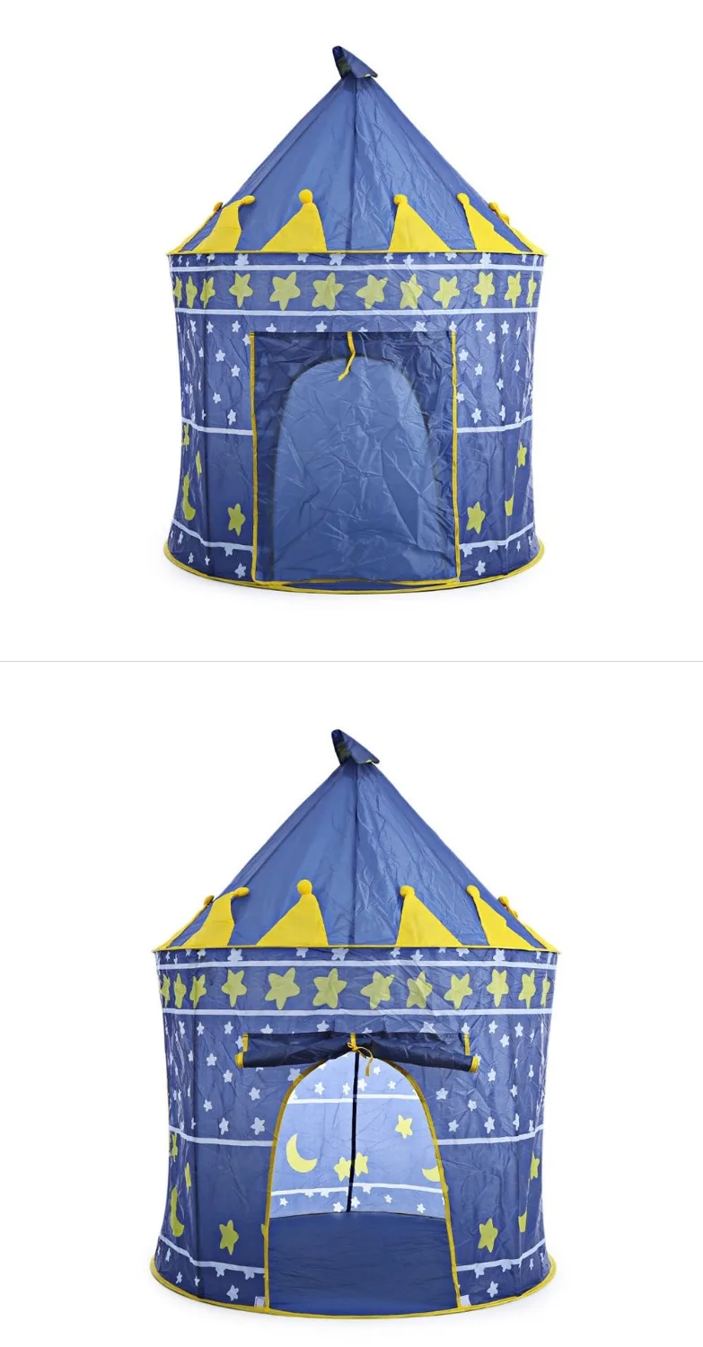 Castle Play Tent Portable Foldable Tipi Prince Folding Children Boy Cubby House Kids Gifts Outdoor Toy Tents | Игрушки и хобби