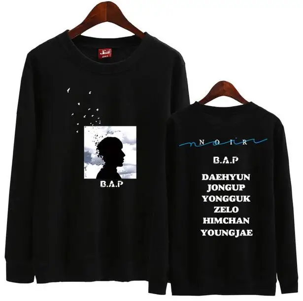 Весеннее Новое поступление kpop bap b. a. p новый альбом noir portrait/имя участника свитшот с
