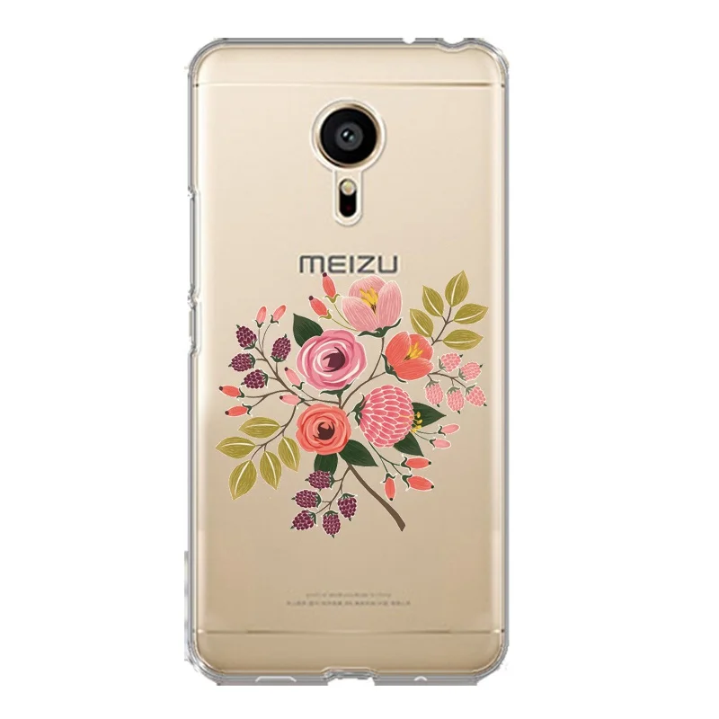 Чехол из ТПУ с цветочным принтом для телефона meilan MX6 pro6 U20 U10 A5 M5 M5S E E2 Flamingo Star Fundas