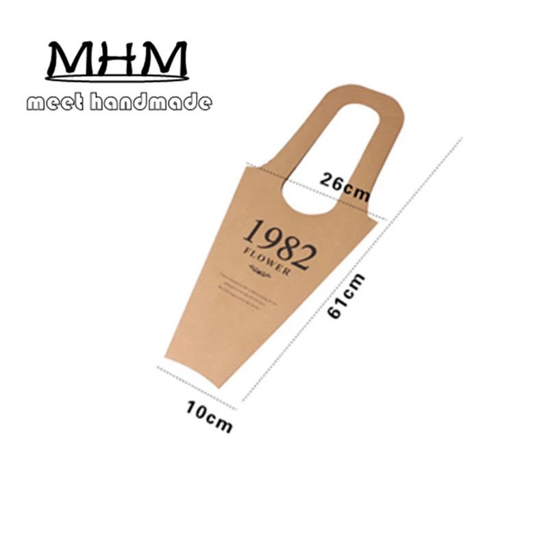 10 шт. классический цветочный пакет для рукоделия крафт мешок материал бумага