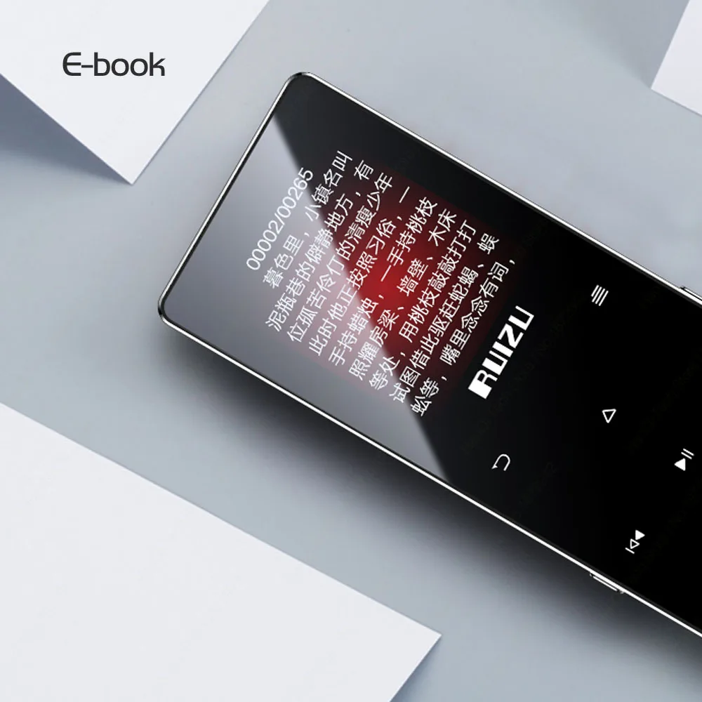Ruidu D28 Bluetooth MP3 плеер 8G музыкальный плеер Портативный Walkman со встроенным динамиком поддержка fm-рекордер электронная книга часы Шагомер