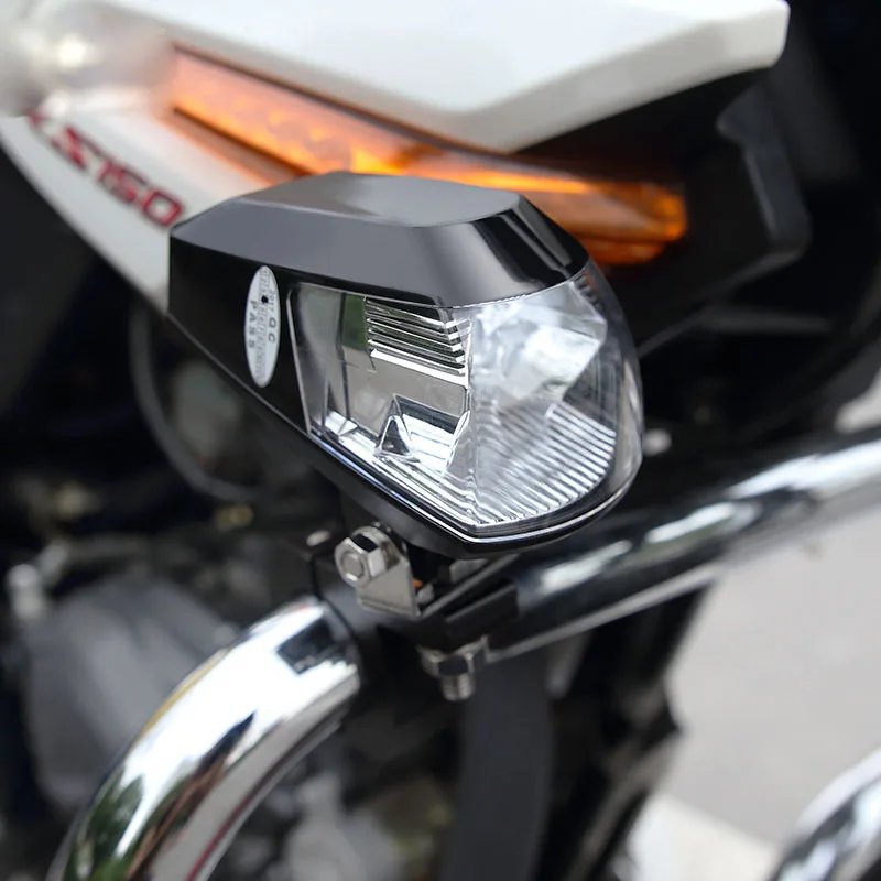 QIPO мотоцикл светодиодный headlampsScooter освещения 12V прожекторы ультра яркие красные/зеленые/2000LM с USB зарядный порт для мобильного телефона