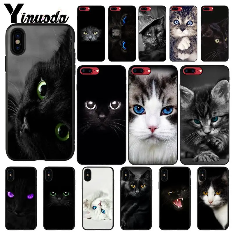 Чехол для телефона с милыми кошачьими глазами iphone 12 11 Pro Max 6S 6plus 7 8plus X Xs MAX 5 5S XR|Бамперы| |